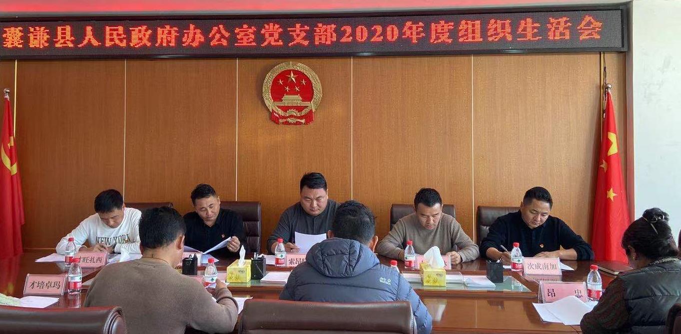 天九国际娱乐网站网址党支部召开2020年度组织生活会